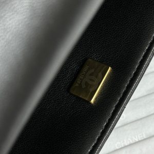 Flap Bag Mini 18cm Black Sherling Lambskin Gold Hardware