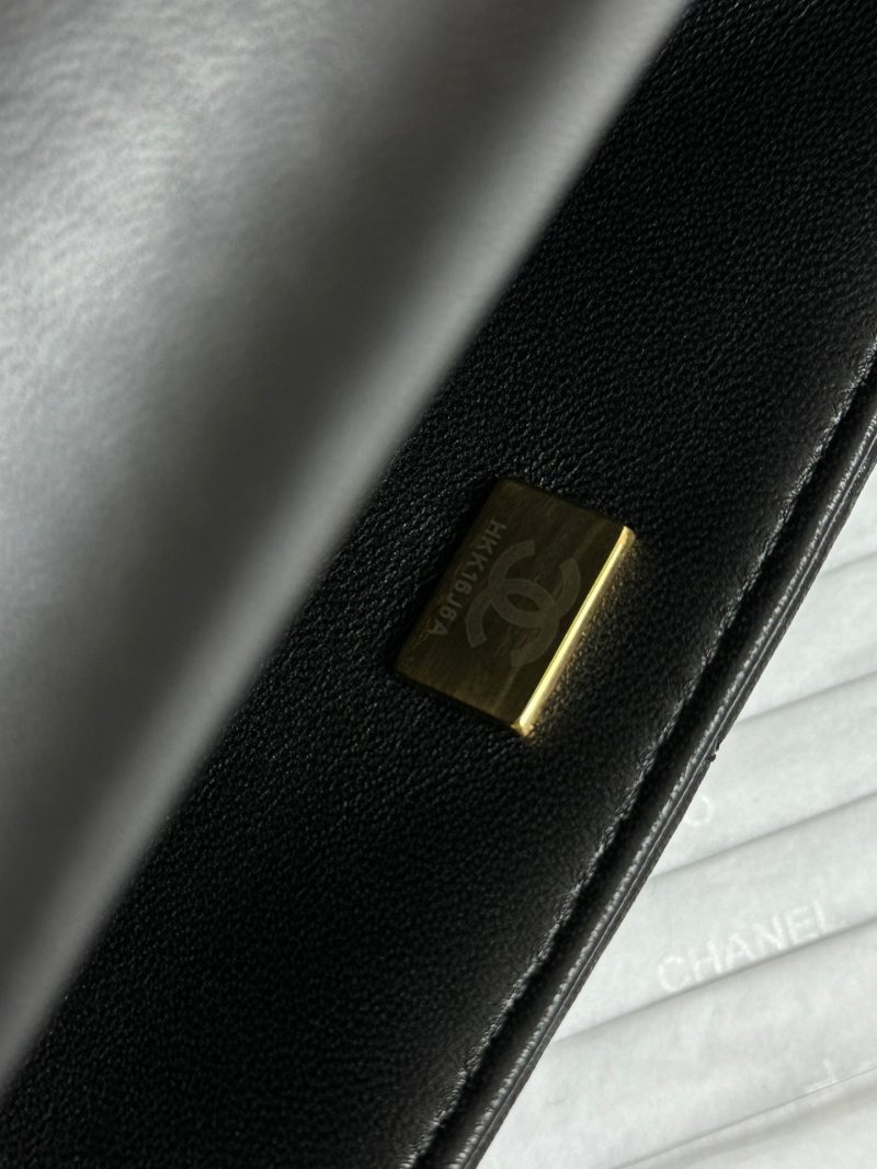 Flap Bag Mini 18cm Black Sherling Lambskin Gold Hardware