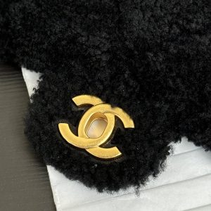 Flap Bag Mini 18cm Black Sherling Lambskin Gold Hardware