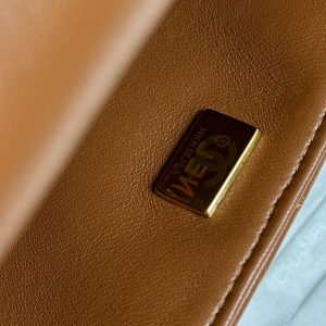 20241001_i1727793333_6155_8_jpg Flap Bag Mini 18cm Beige Brown Sherling Lambskin Gold Hardware