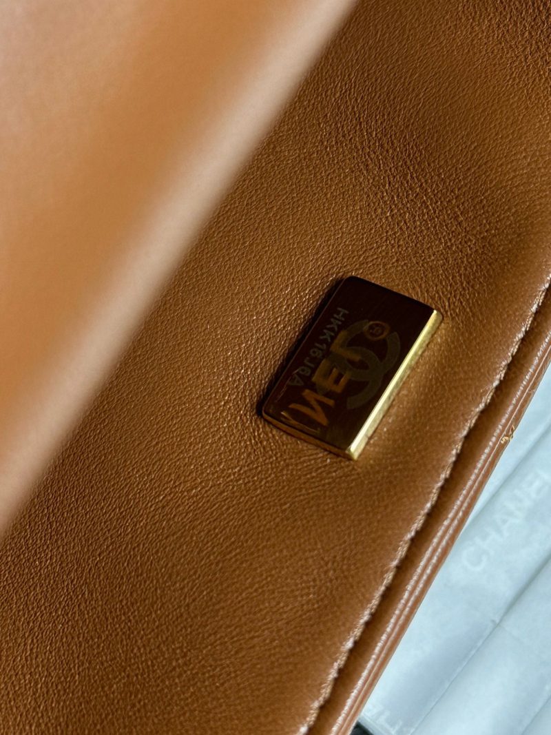 20241001_i1727793333_6155_8_jpg Flap Bag Mini 18cm Beige Brown Sherling Lambskin Gold Hardware