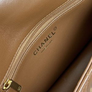 20241001_i1727793333_992_7_jpg Flap Bag Mini 18cm Beige Brown Sherling Lambskin Gold Hardware