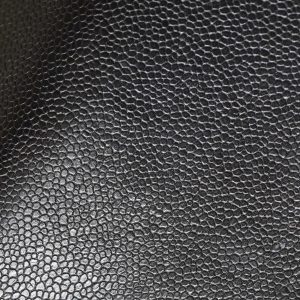 CC 24K Flap Bag 23cm Black Grained Calfskin Gold Hardware