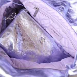 25C Hobo 22 Bag 35cm Violet Metalic Lambskin