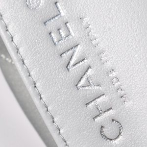 25C Hobo 22 Bag 19cm Silver Metalic Lambskin