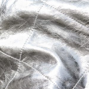 25C Hobo 22 Bag 19cm Silver Metalic Lambskin