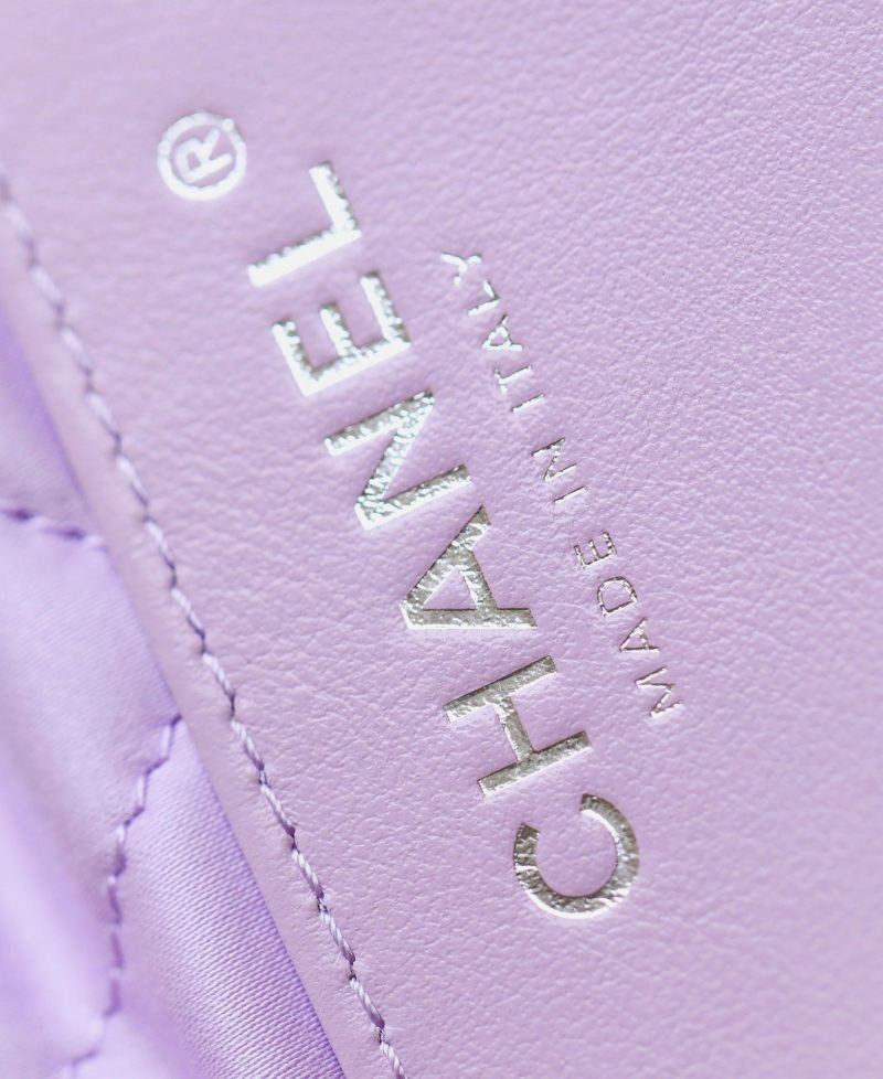 25C Hobo 22 Bag 19cm Violet Metalic Lambskin