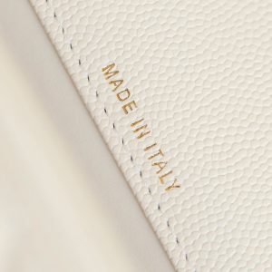 CC 25C Top Handle 18cm Cream Grained Calfskin