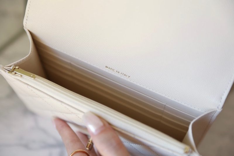 CC 25C Top Handle 18cm Cream Grained Calfskin