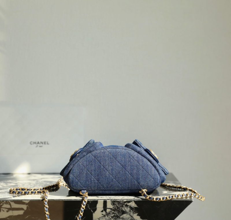 CC Drawstring Backpack 24.3cm Dark Blue Denim