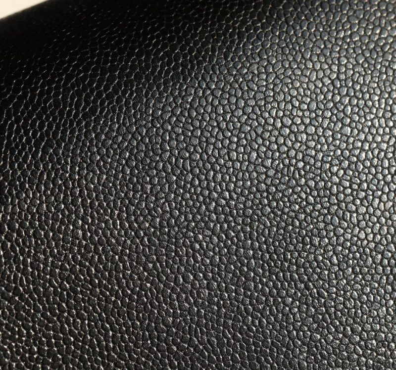 CC 24K Flap Bag 18cm Black Grained Calfskin Gold Hardware