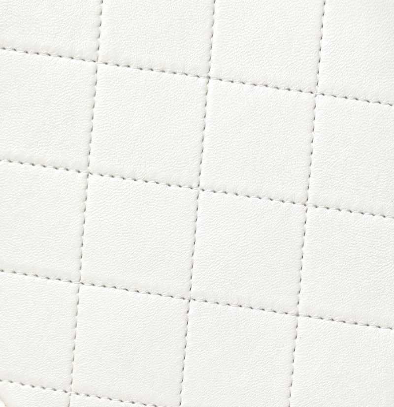 CC Drawstring Backpack 24.3cm White Lambskin