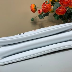 LV x TM Coussin BB 21cm White Multicolor Monogram-embossed Lambskin