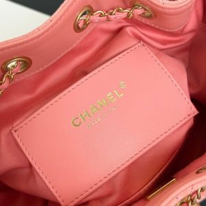 Chanel 2026 Hobo Bag 22cm Pink Suede