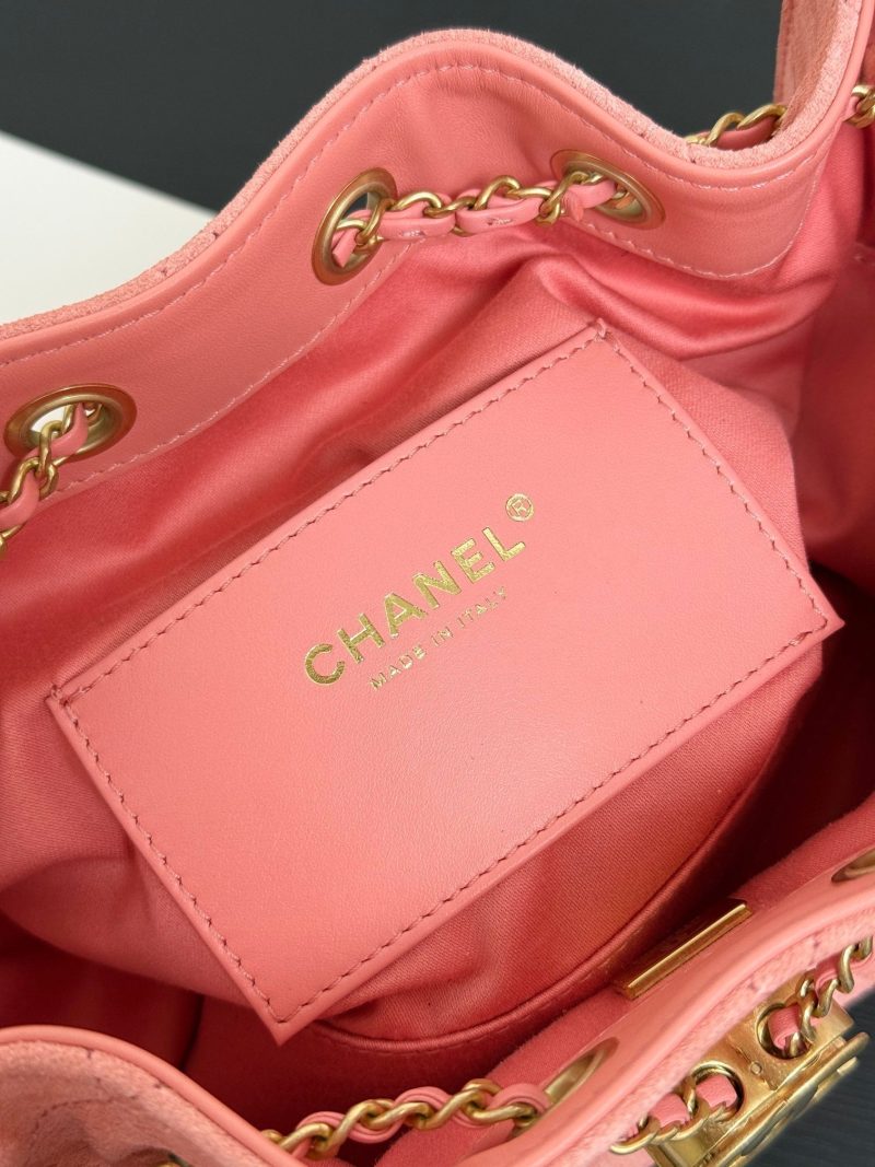 Chanel 2026 Hobo Bag 22cm Pink Suede