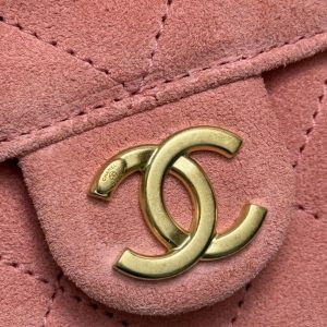 Chanel 2026 Hobo Bag 22cm Pink Suede