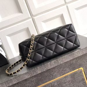 CC 25 Hobo Mini Handle Bag Black Caviar