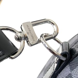 471bffac2d9a9d273cfc67ffe957edef KEEPALL BANDOULIÈRE 45 IN BLACK DAMIER GRAPHITE CANVAS