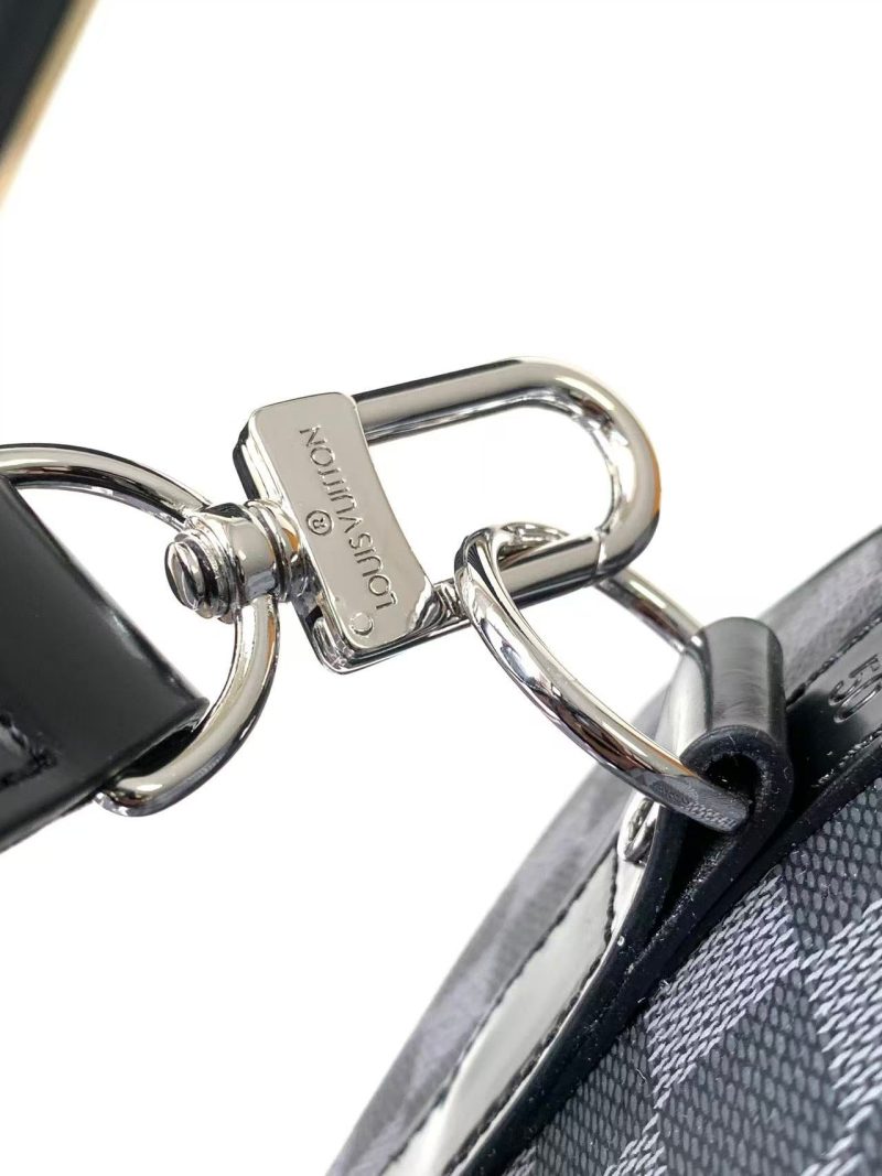 471bffac2d9a9d273cfc67ffe957edef KEEPALL BANDOULIÈRE 45 IN BLACK DAMIER GRAPHITE CANVAS