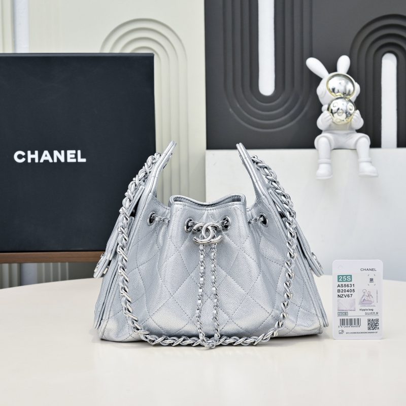 4d580d27e2ec710f95cc0db9c14e2f23 CC Cruise 25/26 Mini Handbag Sliver Caviar Leather