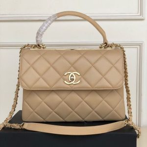 556b69c2-ef36-4f56-9aef-879605322ca9 CC Trendy 25 Cream Lambskin