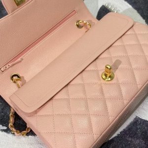 58abe22a1d56328ea6a9f359883326b5 CC classic flap bag 23 pink beige caviar lamskin