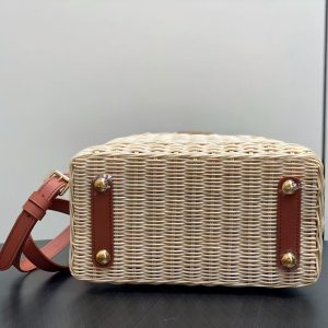 LV Capucines BB Top Handle Tan Cowhide & Rattan HW