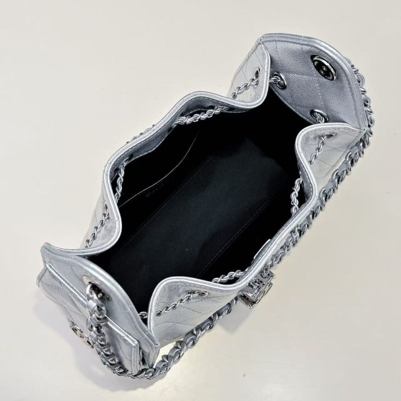 66eb0b74399d91ffe0e3bdf4813b68ce CC Cruise 25/26 Mini Handbag Sliver Caviar Leather