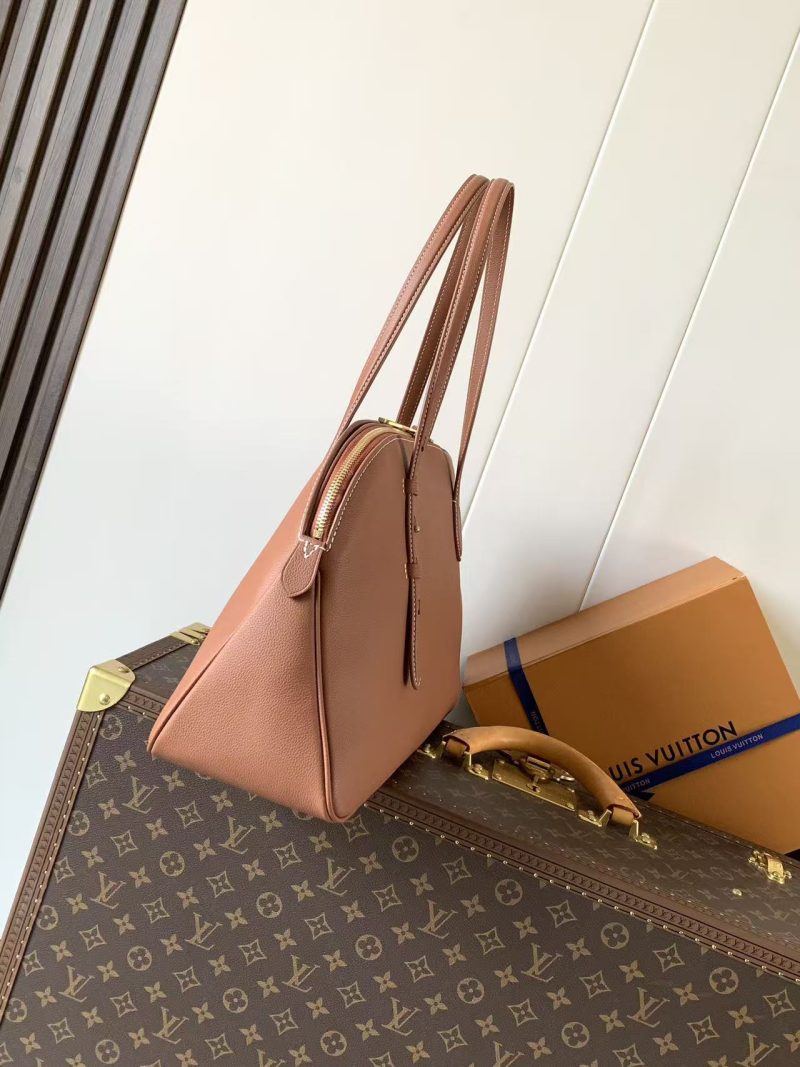 LV Low Key Duffle Tote Brown Calfskin