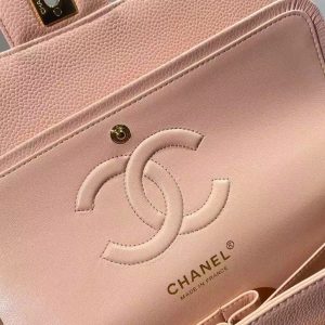 9b6dbf8f4fe43ab6750911c636e7390e CC classic flap bag 23 pink beige caviar lamskin