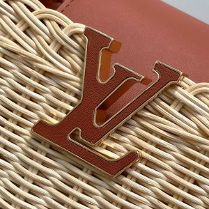 LV Capucines BB Top Handle Tan Cowhide & Rattan HW