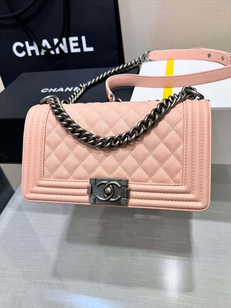 Image_20231111110849 BOY BAG MEDIUM 25 PINK CAVIAR RUTHENIUM HARDWARE