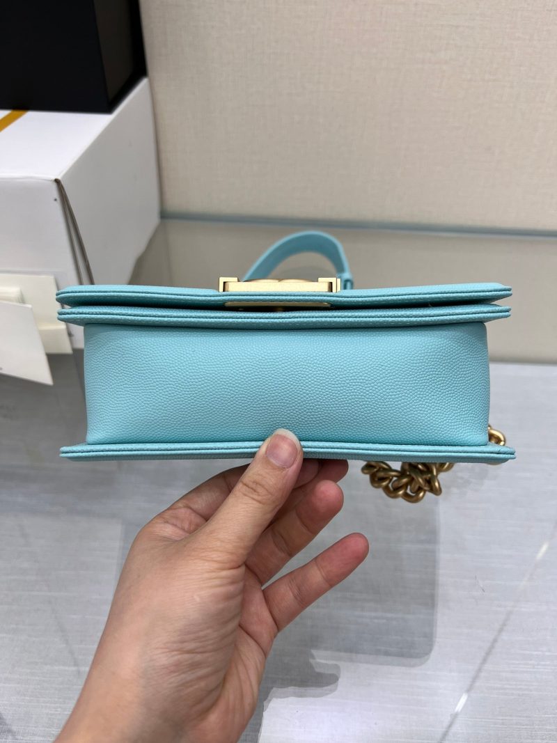 Image_20231111115203 BOY BAG SMALL 20 CLOUD BLUE CAVIAR GOLD HARDWARE