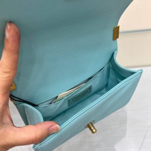 Image_20231111115219 BOY BAG SMALL 20 CLOUD BLUE CAVIAR GOLD HARDWARE