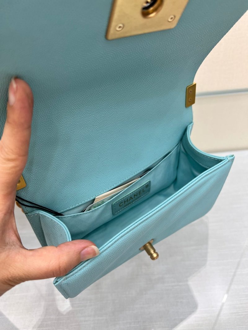 Image_20231111115219 BOY BAG SMALL 20 CLOUD BLUE CAVIAR GOLD HARDWARE