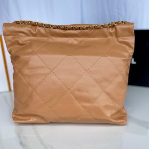 cc 22 hobo brown calfskin gold hardware