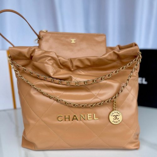 Image_20240608130800 cc 22 hobo brown calfskin gold hardware