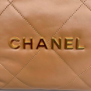 cc 22 hobo brown calfskin gold hardware