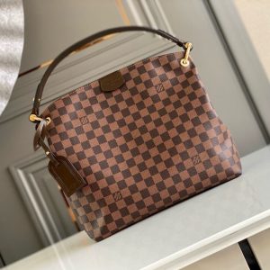 Gracefull MM 40cm hobo bag damier ebene canvas