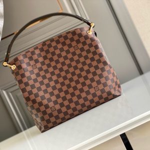 Gracefull MM 40cm hobo bag damier ebene canvas