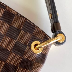 Gracefull MM 40cm hobo bag damier ebene canvas