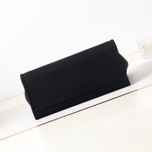 cc deauville shopping small tote 33cm black mixed fabric calfskin