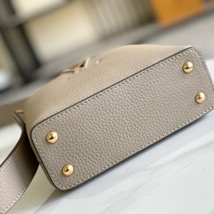 Image_20241119152856 Capucines Bag Light Brown Calfskin Leather Snake Top Handle Best Version