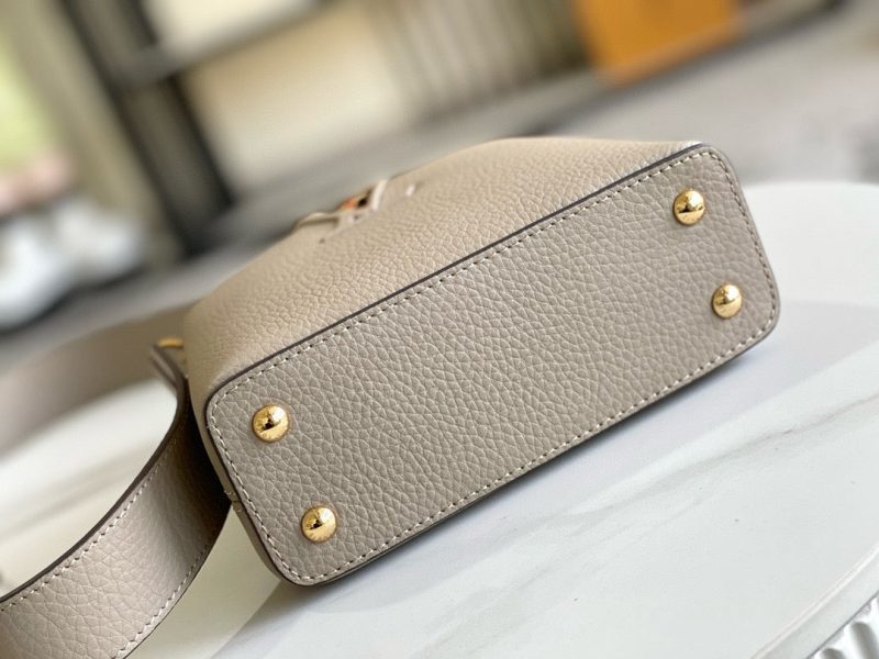 Image_20241119152856 Capucines Bag Light Brown Calfskin Leather Snake Top Handle Best Version