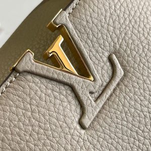 Image_20241119152901 Capucines Bag Light Brown Calfskin Leather Snake Top Handle Best Version