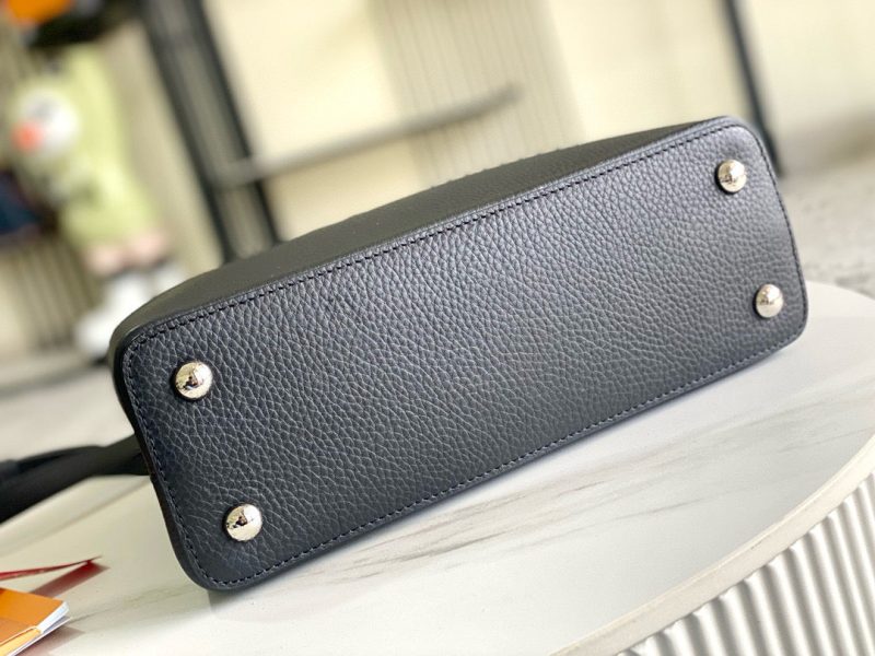 Image_20241119160041 Capucines Bag Black Calfskin Leather Snake Top Handle Best Version