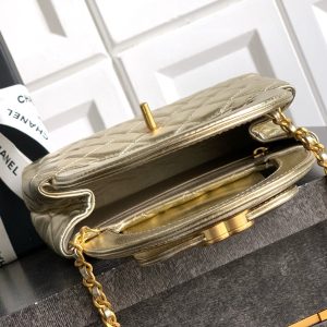 Image_2025-08-04_220321_218_0ace37bf-8b2b-46d2-89ea-07b61fbab037 CC 25A nano 19cm kelly shopper bag metallic gold lambskin gold hardware