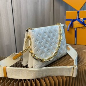 Coussin PM 26cm Cream Monogram Empreinte Calfskin