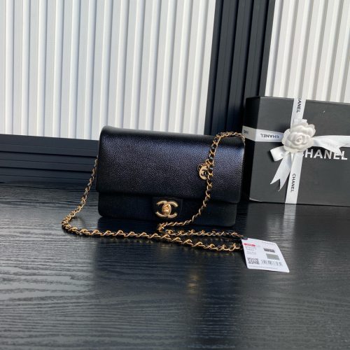 Image_20250114224016 Medium Classic Flap Bag 23cm Black Caviar Calfskin Gold Hardware