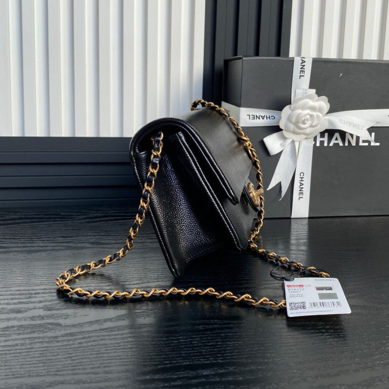 Image_20250114224050 Medium Classic Flap Bag 23cm Black Caviar Calfskin Gold Hardware